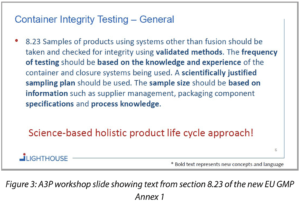 Container Closure Requirements In The New EU GMP Annex 1
